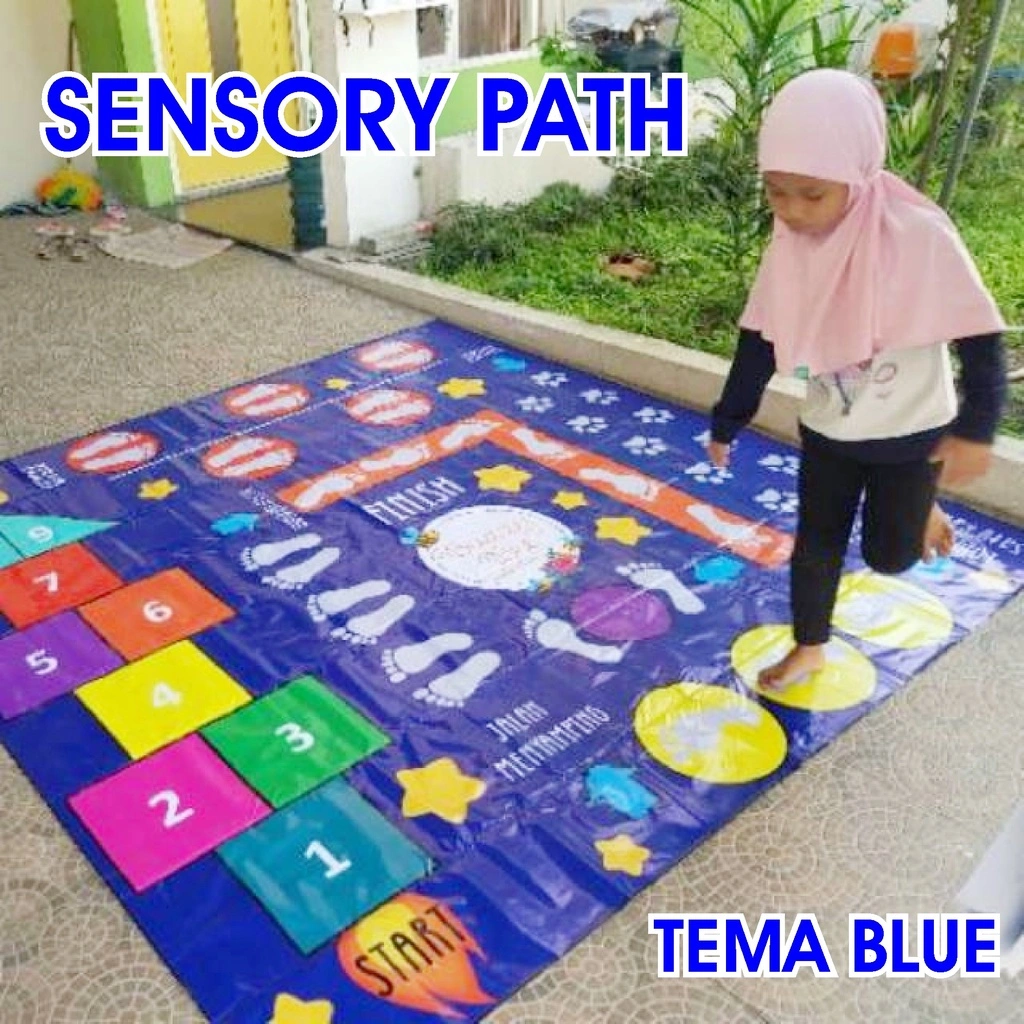 Mainan Edukasi Edukatif Anak Sensory Path Space Engklek