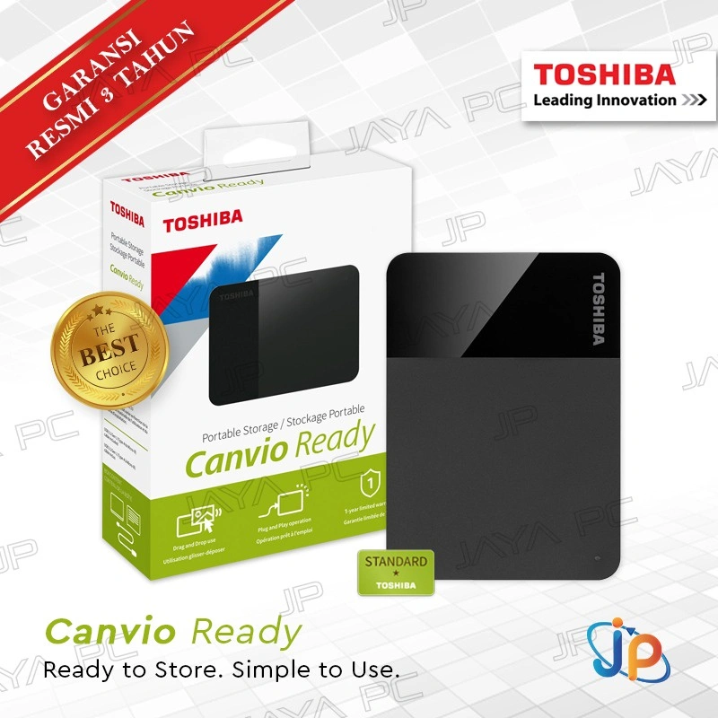 Toshiba Canvio Ready 1TB - HDD / HD / Hardisk / Harddisk External 2.5" USB 3.0