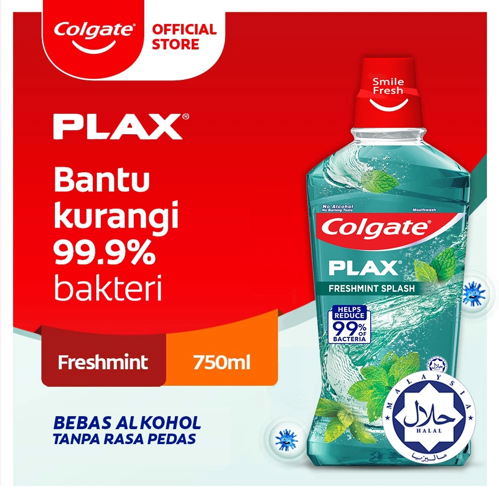 Colgate Plax Mouthwash Freshmint 750ml - Obat Kumur