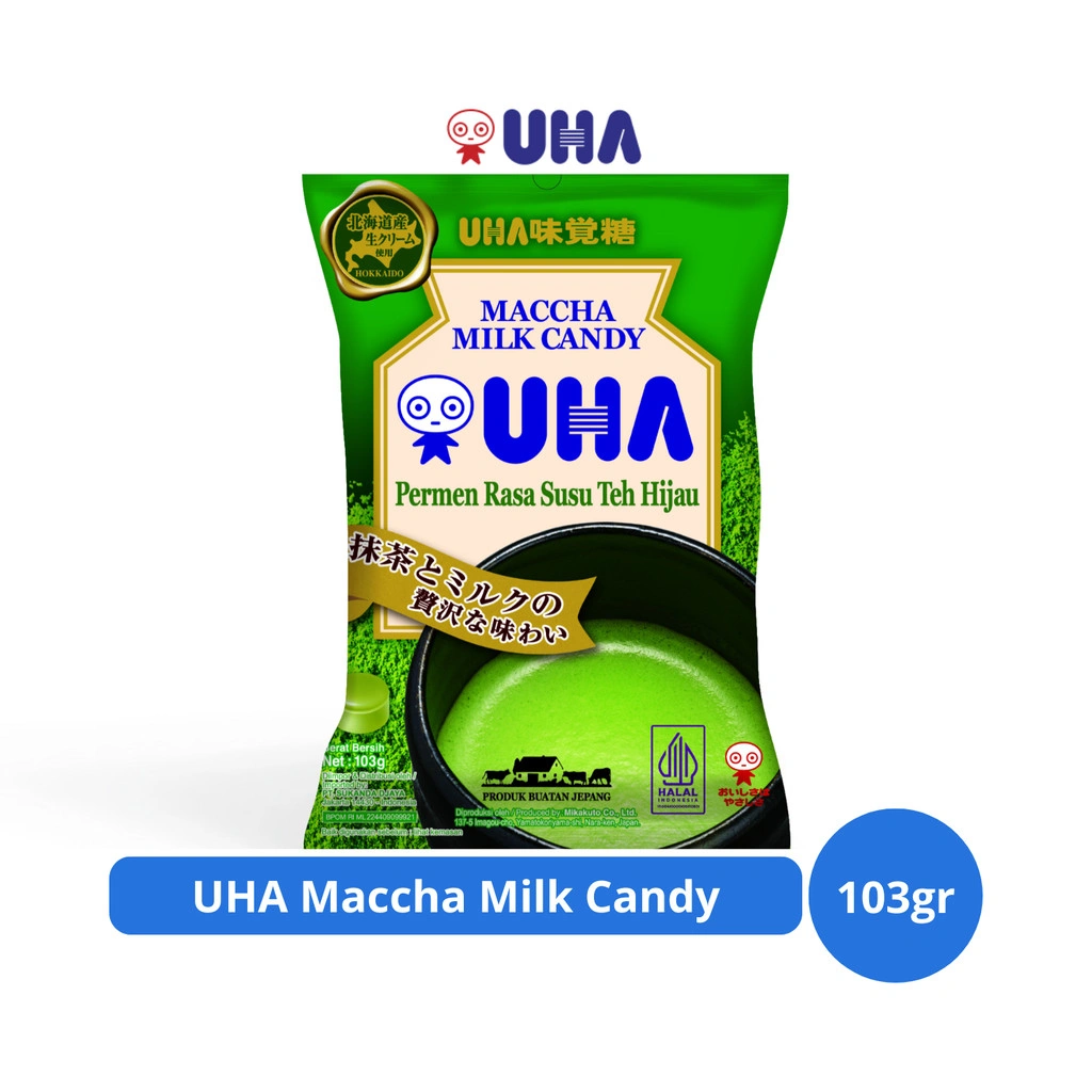 UHA Maccha Milk Candy 103gr