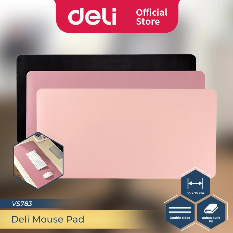 Vusign Mouse Pad Alas Mouse 2 Sisi Anti Slip Bahan PU Panjang 75 cm VS783