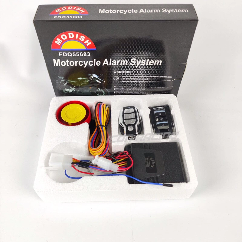 ALARM MOTOR 12 V BISA STARTER 2 REMOTE ANTI MALING SENSOR GETAR  ALARM