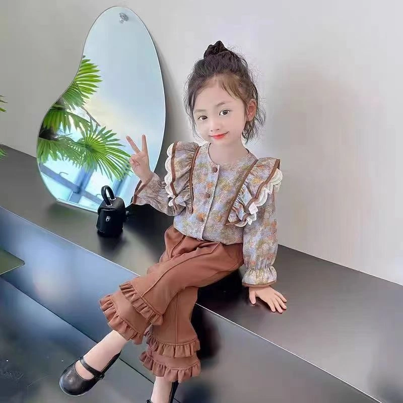 baju setelan anak perempuan Usia1-6 thn/ one Set Premium Motif Bunga Renda Elegan korea style