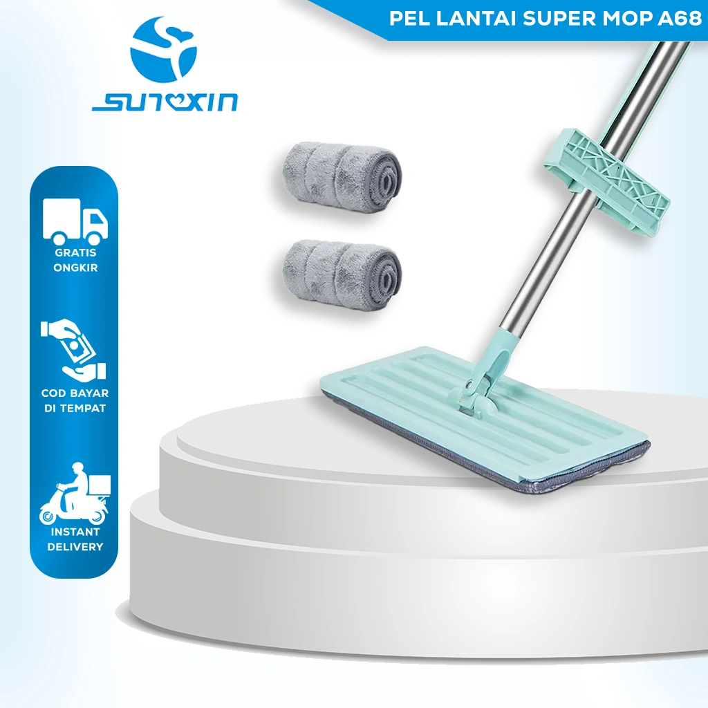 Sunxin - Pel Lantai A68/ Super Mop / Alat Pembersih Lantai Pel Pembersih