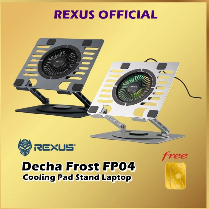 Rexus Decha Frost FP04 Cooling Fan Stand Laptop Cooling Pad Notebook FP 04
