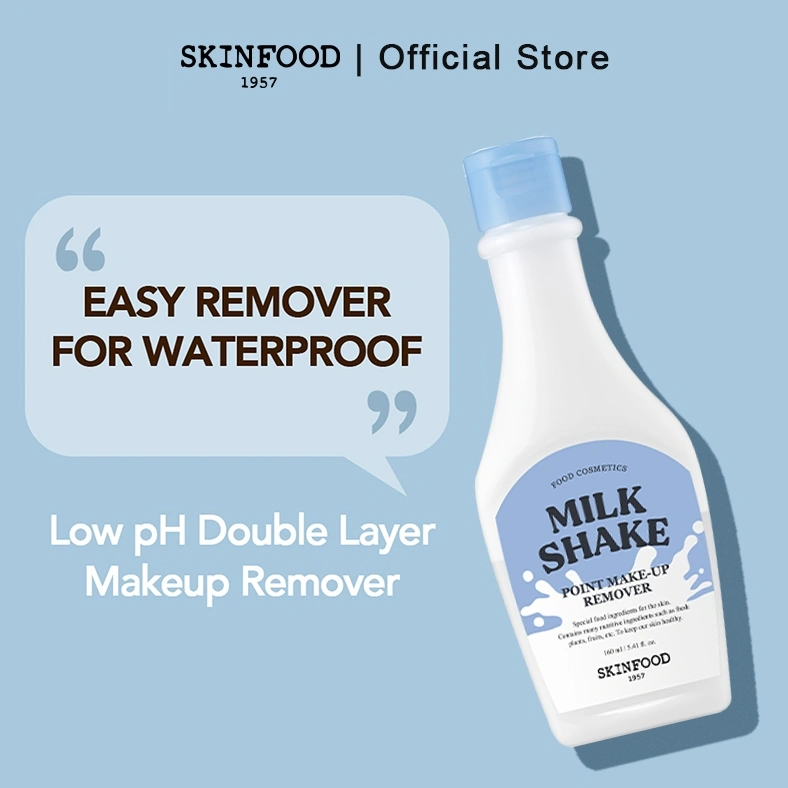 SKINFOOD Milk Shake Point Make Up Remover Pembersih Makeup Mata & Bibir