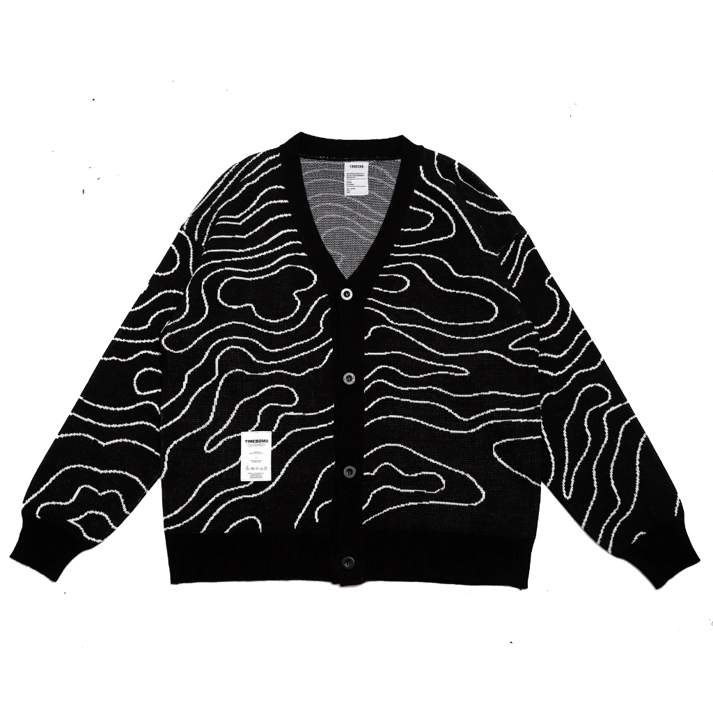 Timebomb Cardigan Knitwear | WAVE ( WHITE )