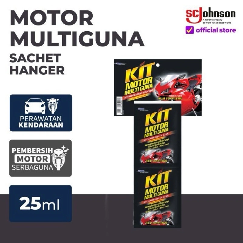 (12sachet) KIT Multiguna sachet 25ml/Pengkilap Bodi Motor