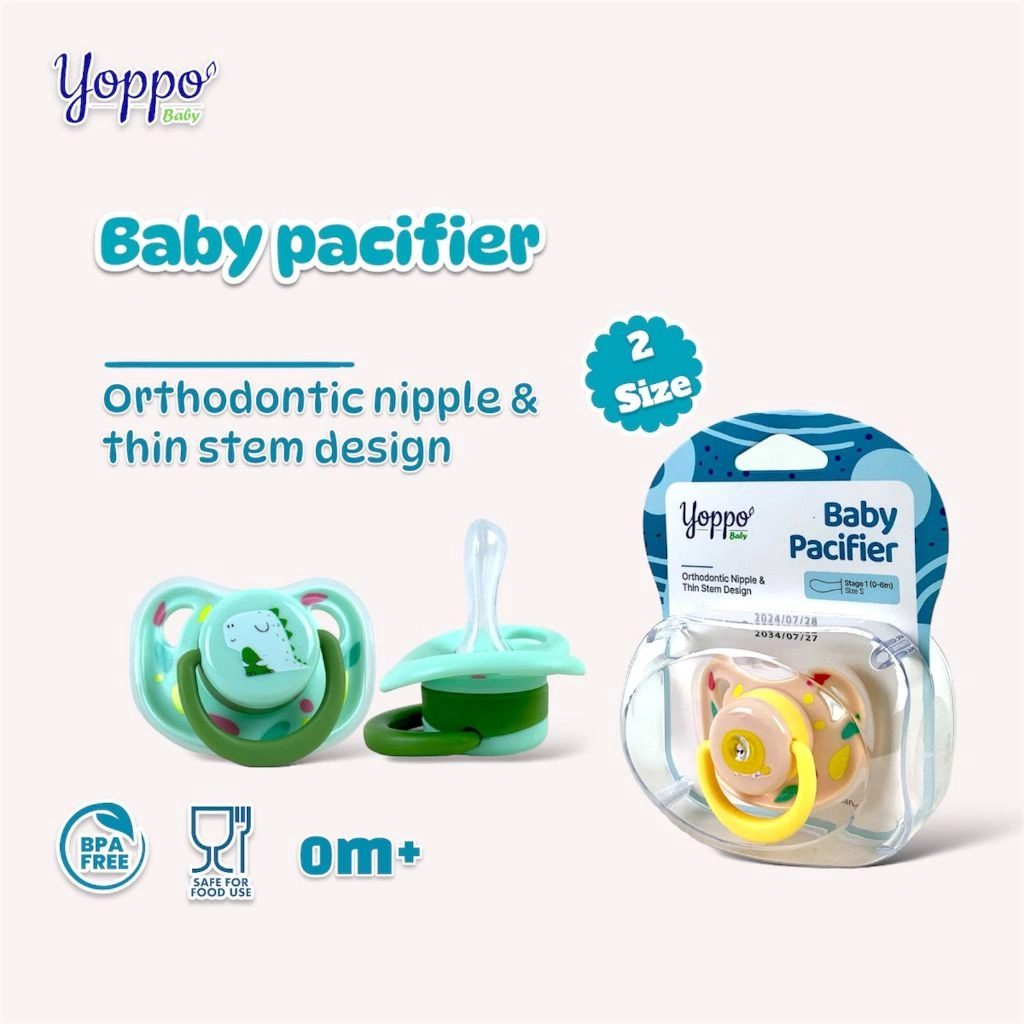 Yoppo Baby Orthodontic Pacifier Stage 1 & Stage 2 / Empeng Bayi / Dot Bayi