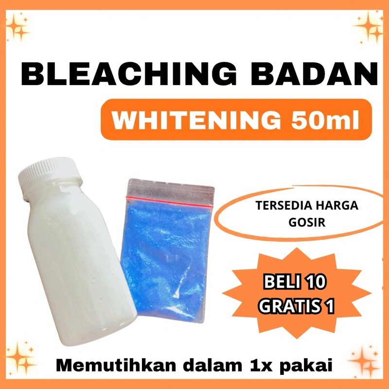 BLEACHING BADAN WHITENING 50 ML (BELI 10 FREE 1)