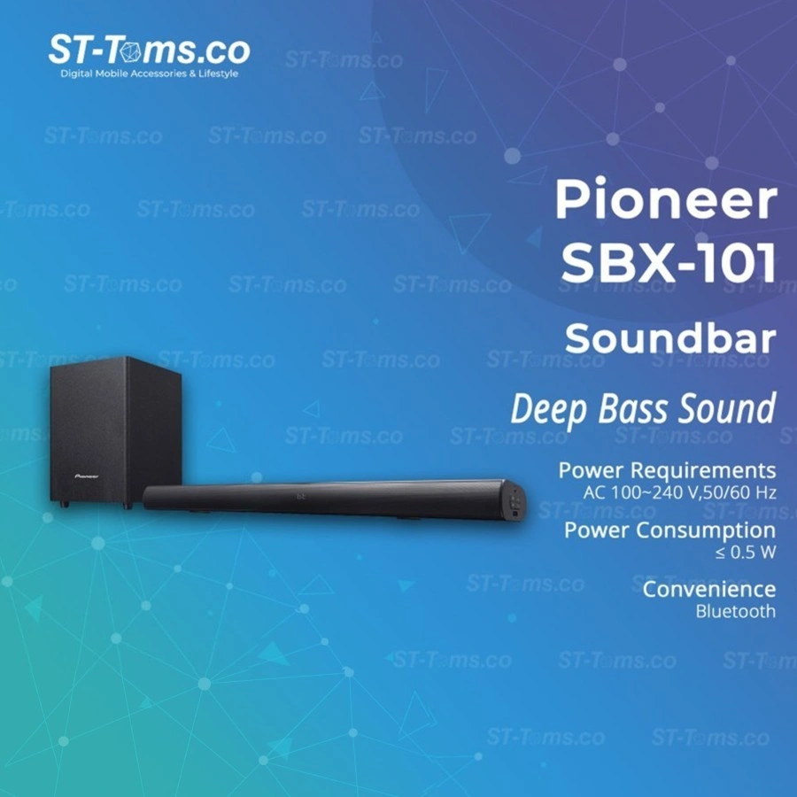 Pioneer SBX101 / SBX-101 / SBX 101 Bluetooth Sound System Soundbar Subwoofer