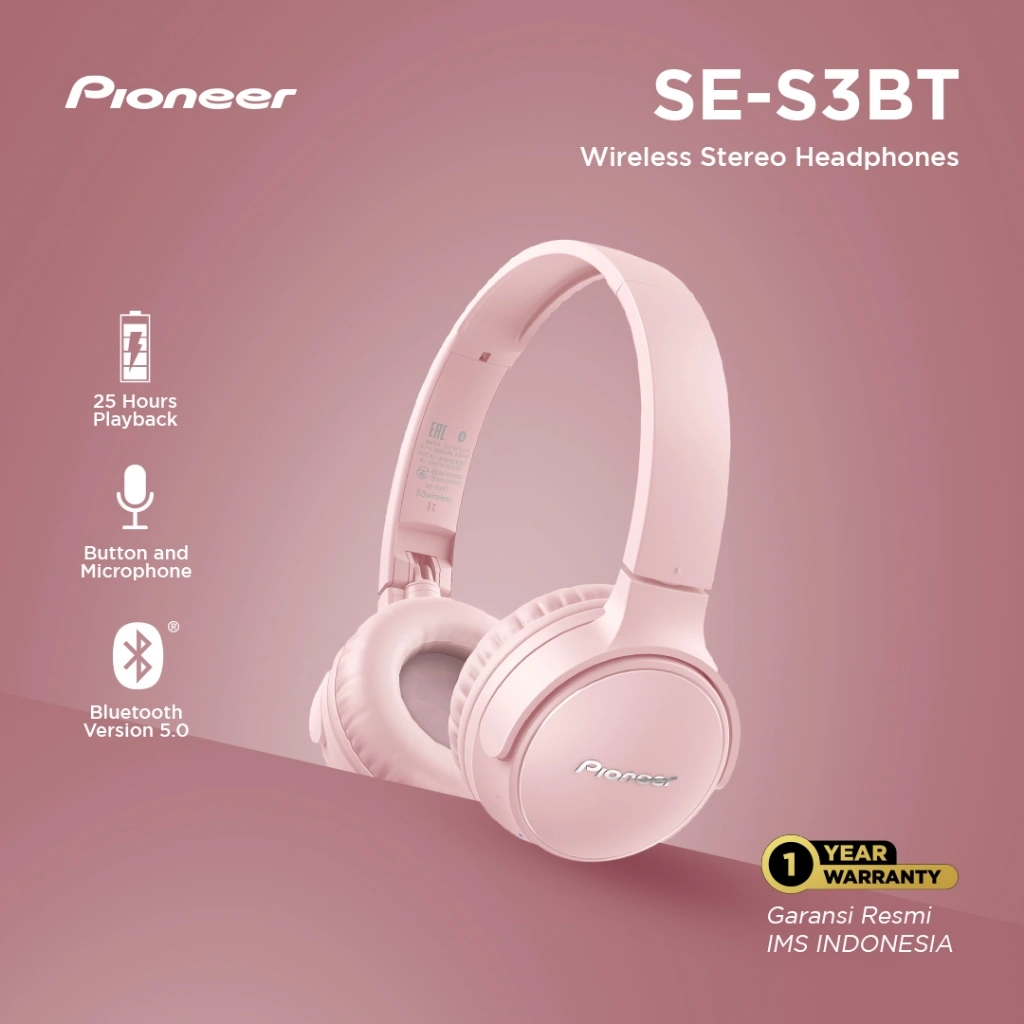 Pioneer Bluetooth Headphone S3BT