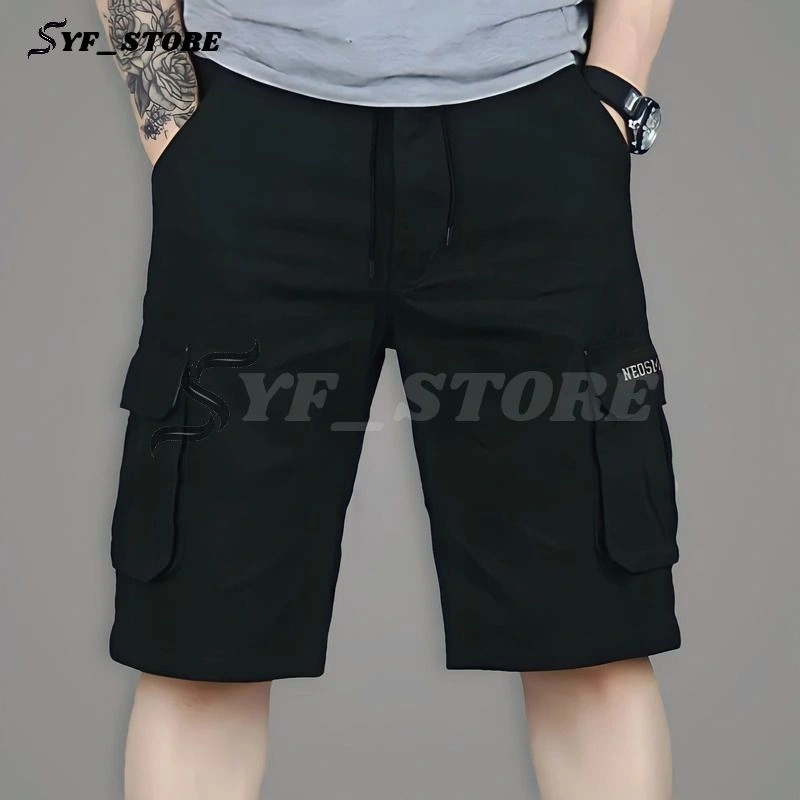 Celana Pendek Cargo Pinggang Karet Rip Model Kasual