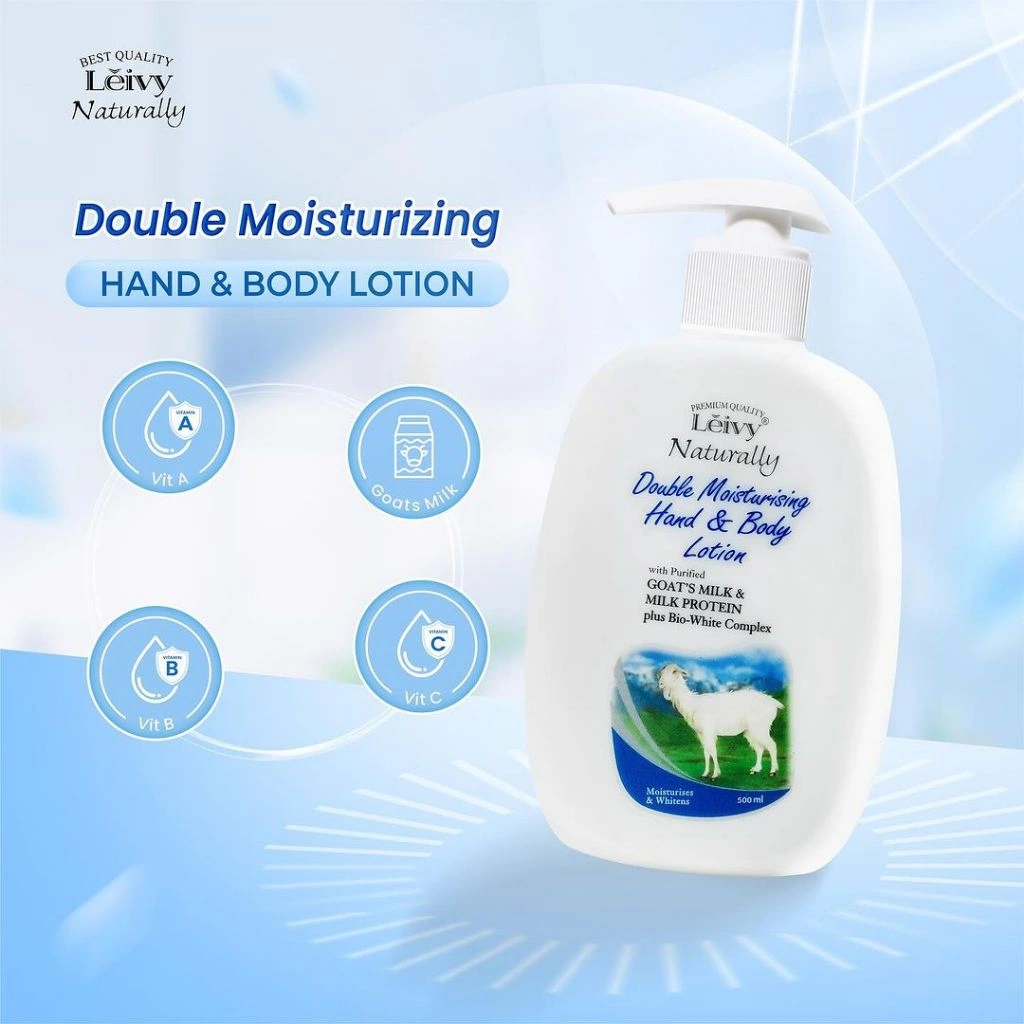 Leivy – Double Moisturising Hand & Body Lotion with Goat’s Milk (500 ml)