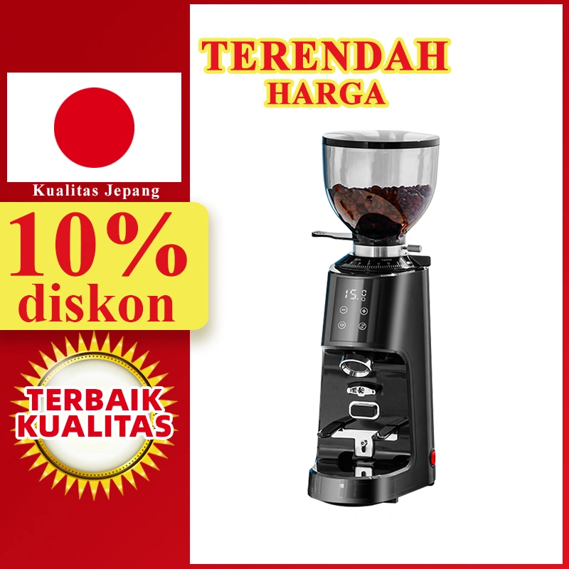 LAHOME Commercial Coffee Grinder Espresso 100 Setting Grinding Smart Touch All Metal Stainless Steel LAHOME Penggiling Kopi Komersial Espresso 100 Pengaturan Penggilingan Sentuhan Cerdas Semua Logam Baja Tahan Karat