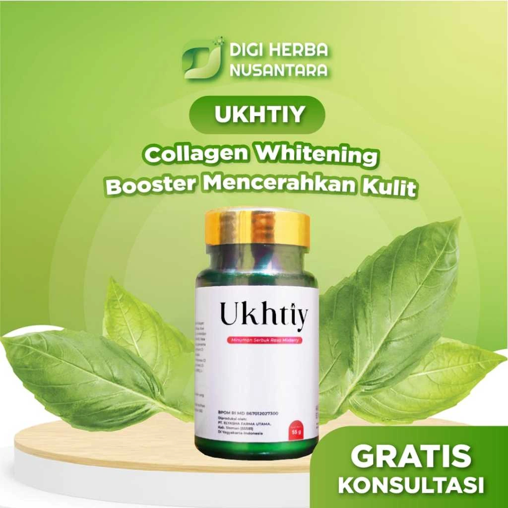 Ukhtiy Collagen Drink - Whitening Booster Pemutih Badan - 1 Botol