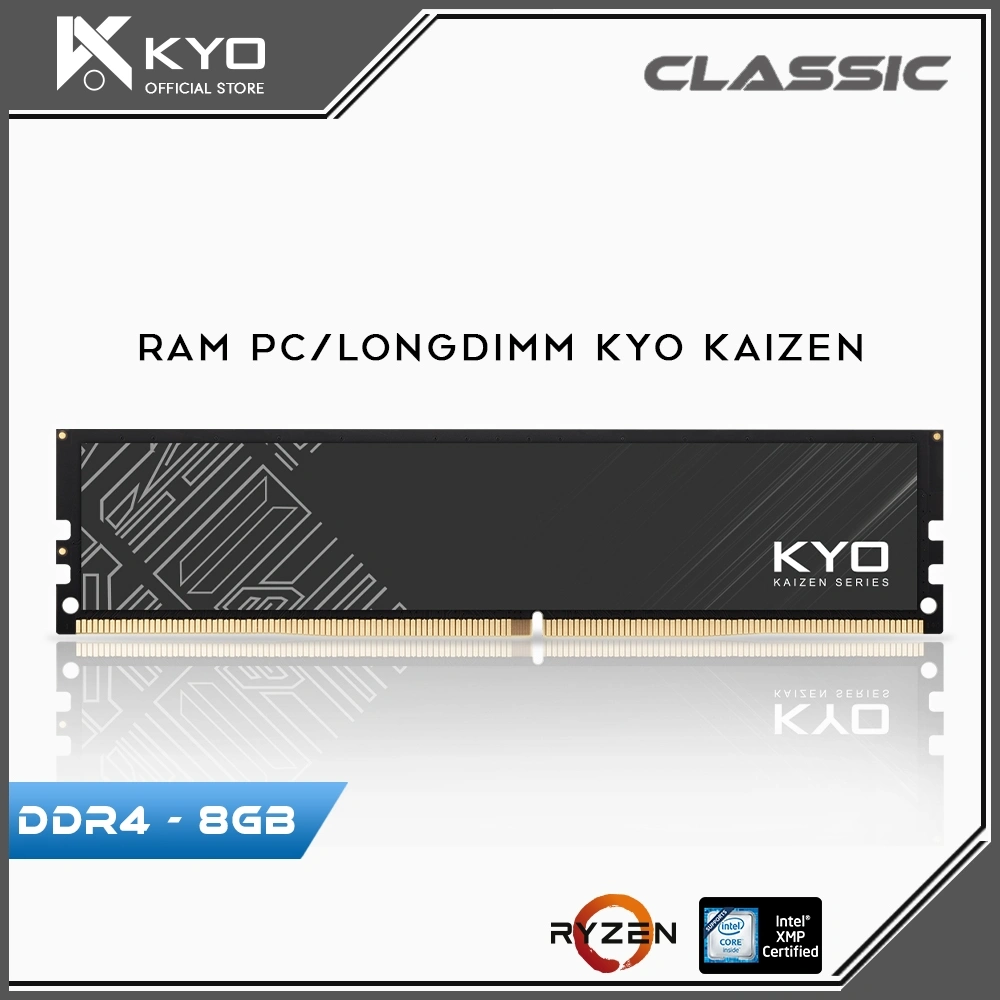 KYO Kaizen Memory RAM DDR4 8GB (1x8GB) 2133 2400 2666 3200 Mhz PC17000 PC19200 PC21300 PC25600 RAM PC DDR4 8GB