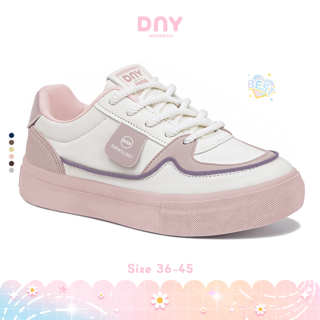 Sepatu DNY Sepatu Sneakers Wanita Spatu Cewek Terbaru Spatu Import Perempuan Trendy Kekinian SP-335D