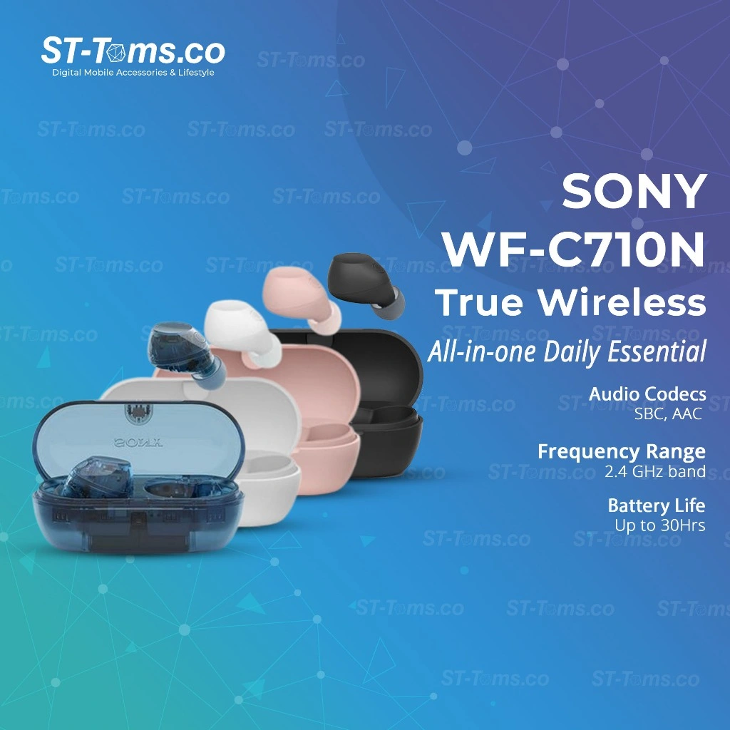 Sony WF-C710N / WF-C710 N / WFC710N Truly Wireless Noise-Canceling Earbuds TWS ANC