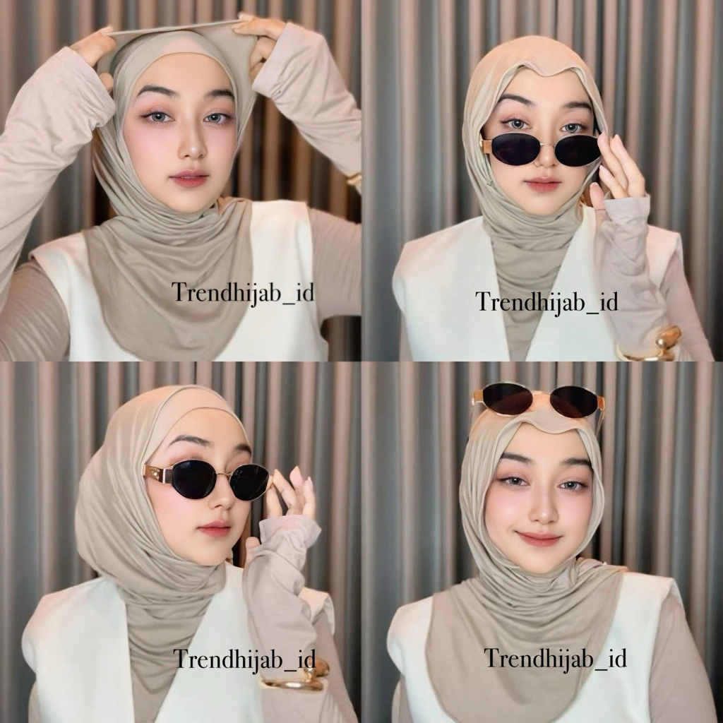 HIJAB INSTAN BERGO HUMA BAHAN KAOS RAYON COOLTECH MELEYOT PASHMINA TOP BISA EMPAT MODEL SIZE M