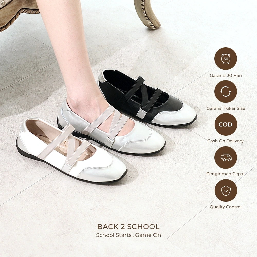 WINOD - Naura Sepatu Ballerina Sneakers Speedcat Slip On Wanita