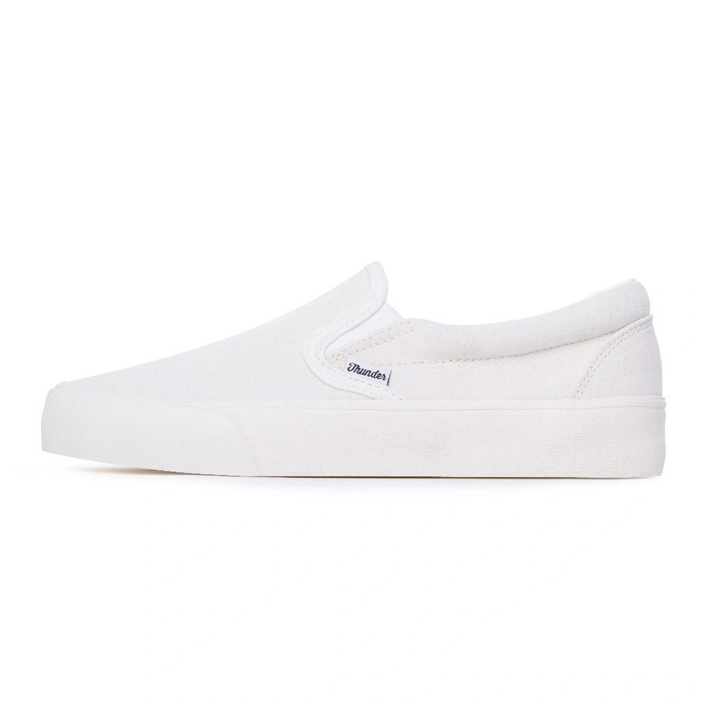 Thunderbear - Voltaire Off White | Sepatu Slip On Lokal | Bersih & Casual