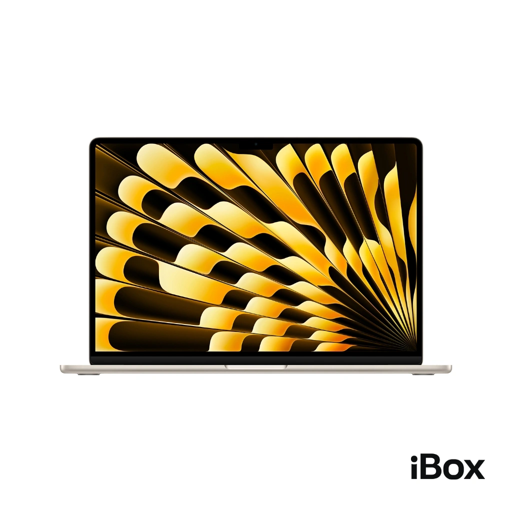 Apple MacBook Air (15.3 inci, M3, 2024) 8C CPU, 10C GPU, 8GB, 512GB, Starlight