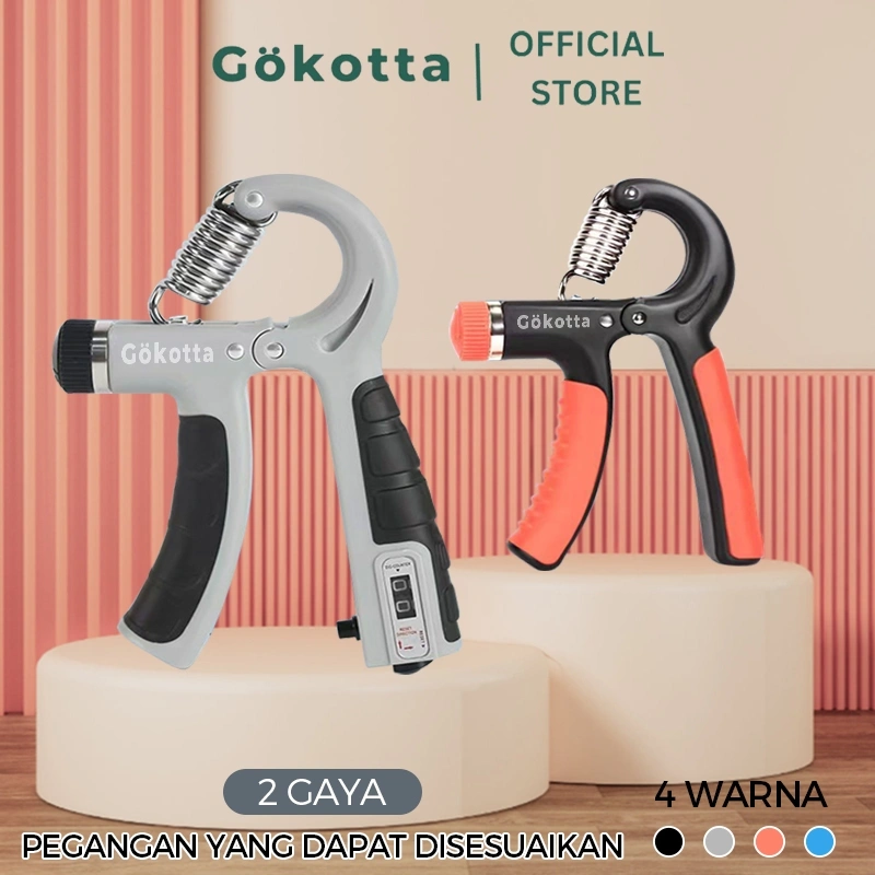 GOKOTTA Handgrip Hand Grip 5-60 Kg Alat Bantu Fitness Lengan Portable/ Olahraga Lengan