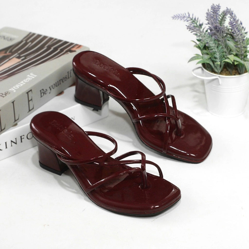 LEONY Felis Sandal Heels Wanita 5cm | sendal heel cewe