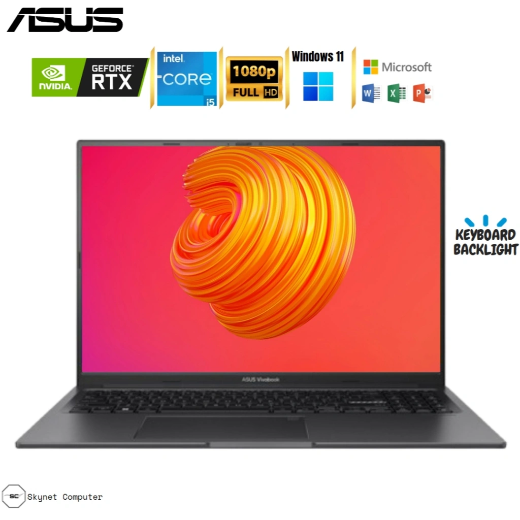 Asus Vivobook 16X K3605VC I5 13420H RAM32GB Nvidia RTX3050 4GB 16'' IPS  Windows 11 Office 2024