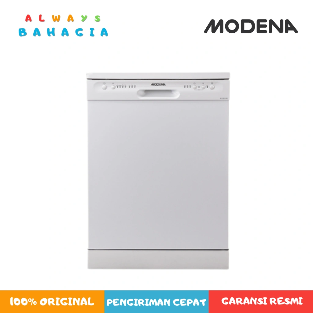 Modena WP 1200 FDWH mesin pencuci piring atau freestanding dishwasher