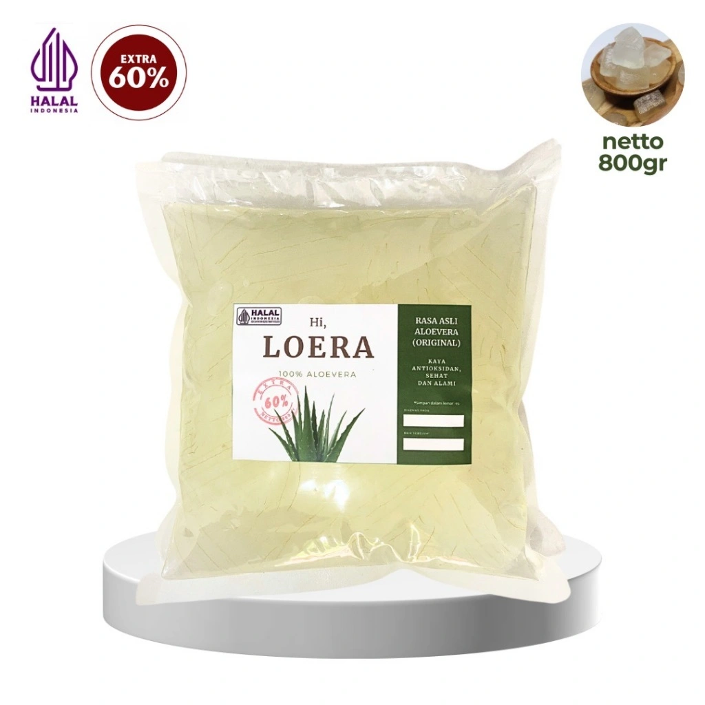 Lidah Buaya Murni Tanpa Gula Siap Konsumsi Kemasan 800 Gram