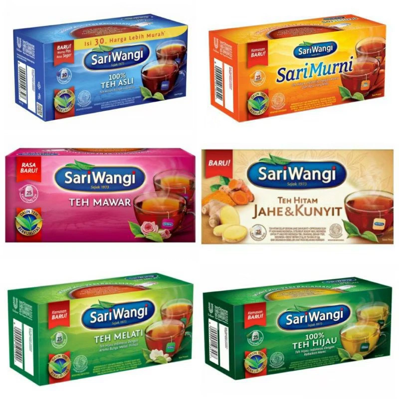 Teh Sariwangi Kotak Tb 25 / Saset isi 6