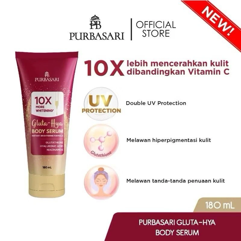 (READY) Purbasari Body Serum glutahya Series Hydrating / Body Serum Purbasari Whitening 180 gr