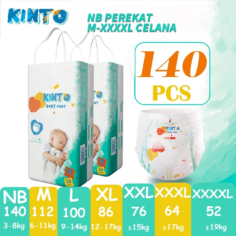 Kinto Popok Bayi Pants diapers Celana Baby Pants 2BALL NB/140 M112/L100/XL86/XXL76/XXXL64/XXXXL52 Kualitas tinggi
