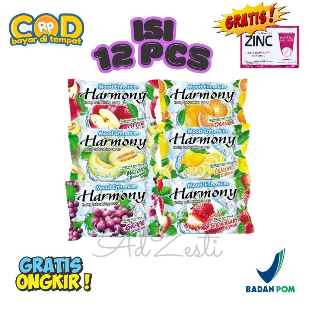 PROMO 12 PCS SABUN HARMONY 70 GRAM MURAH