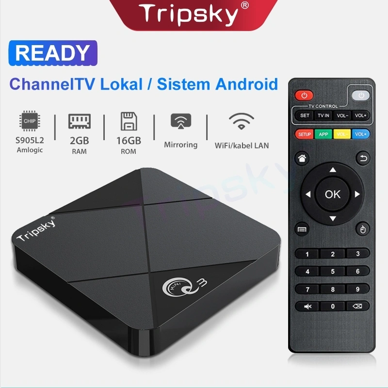 Tripsky MiniQ3 Android Tv Box 16gb Ram 256gb Rom Tv Box Android 14 2.4G Wifi Smart Tv Box Unlock Tv Box