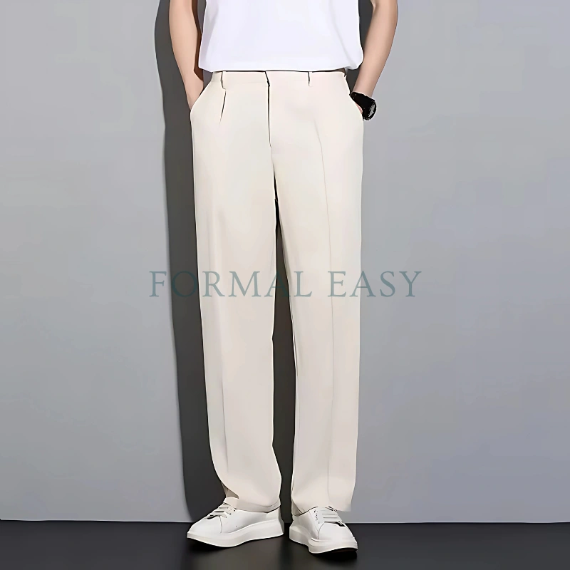 Formal Easy - Loose Pants Celana Pria Formal Cream