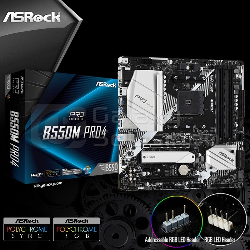 ASRock B550M PRO4 (AMD AM4, B550, DDR4) - Motherboard