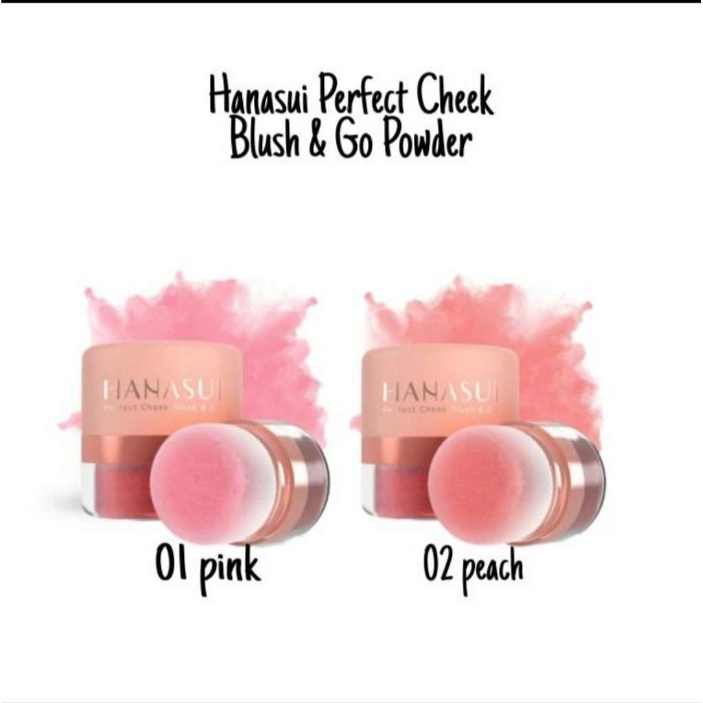 Hanasui Perfect Cheek Blush & Go Powder - Blush On Powder Natural Radiant Finish