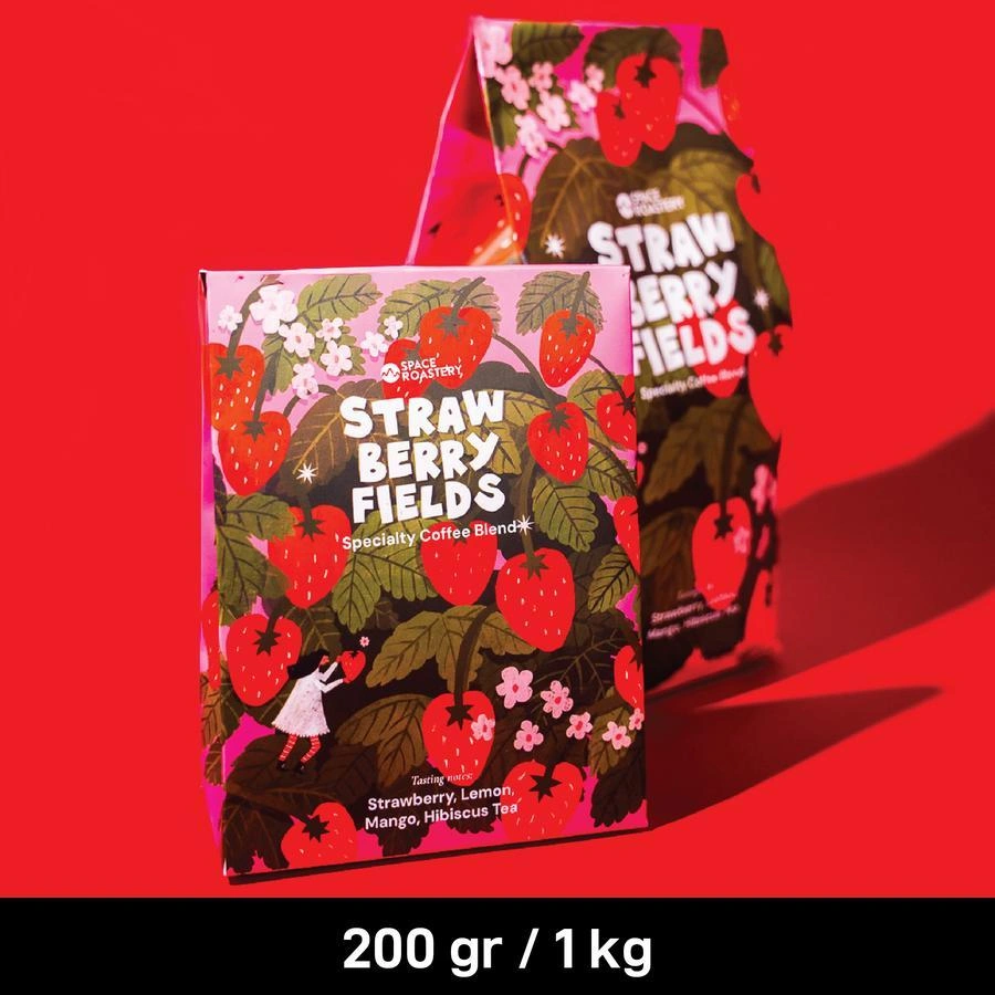 STRAWBERRY FIELDS Specialty Coffee Beans by Space Roastery Biji Kopi/Bubuk Arabika