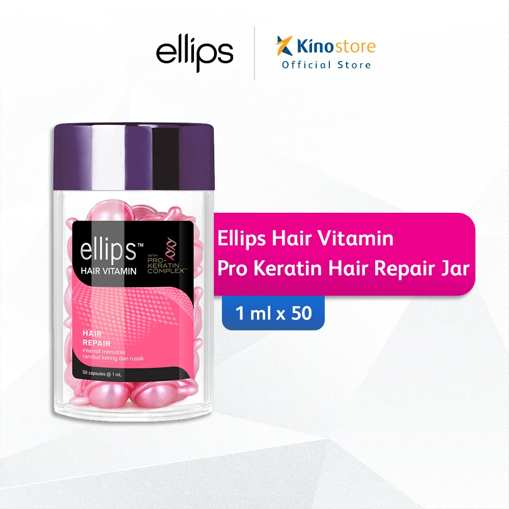 Ellips Hair Vitamin Pro Keratin Hair Repair Jar 50 Butir