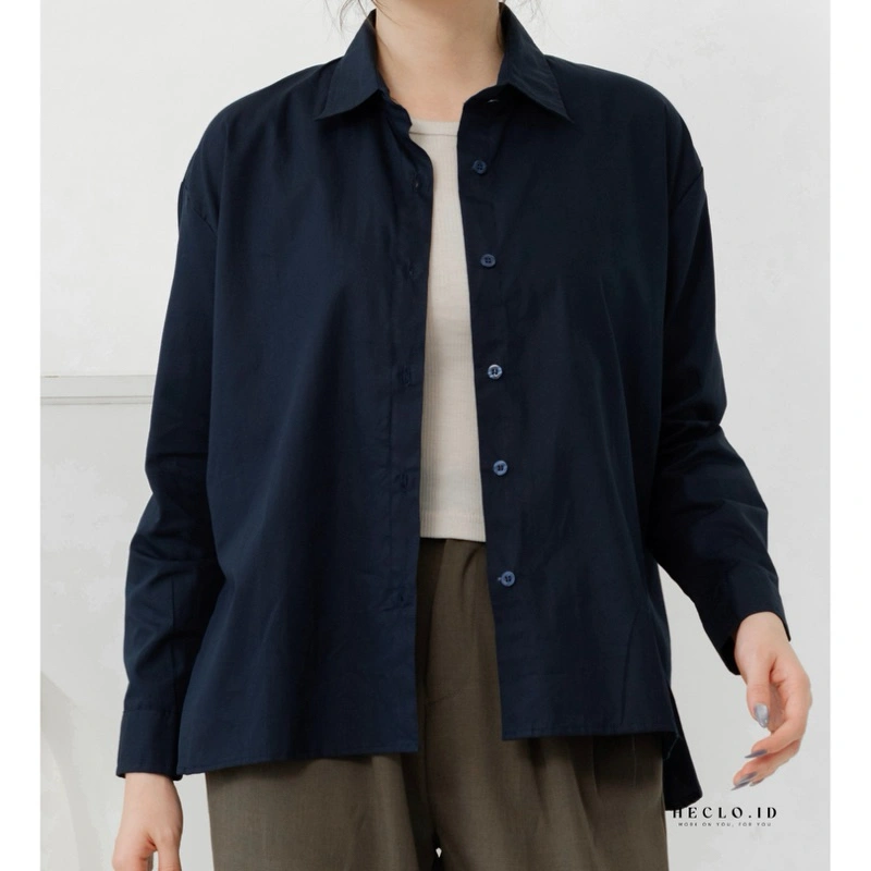 HECLO.ID - Sydney Cotton Shirt | Atasan Wanita | Kemeja Wanita