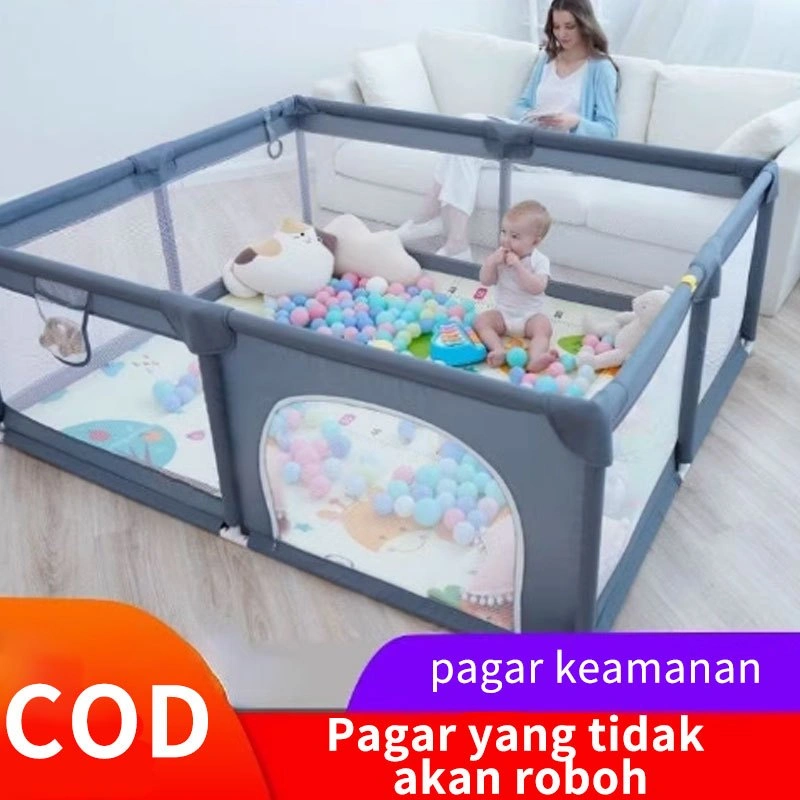 COD Pagar Bayi Bermain Pagar Pintu Untuk Bayi Baby Playfence playpen Pagar Bayi Kolam Main Anak