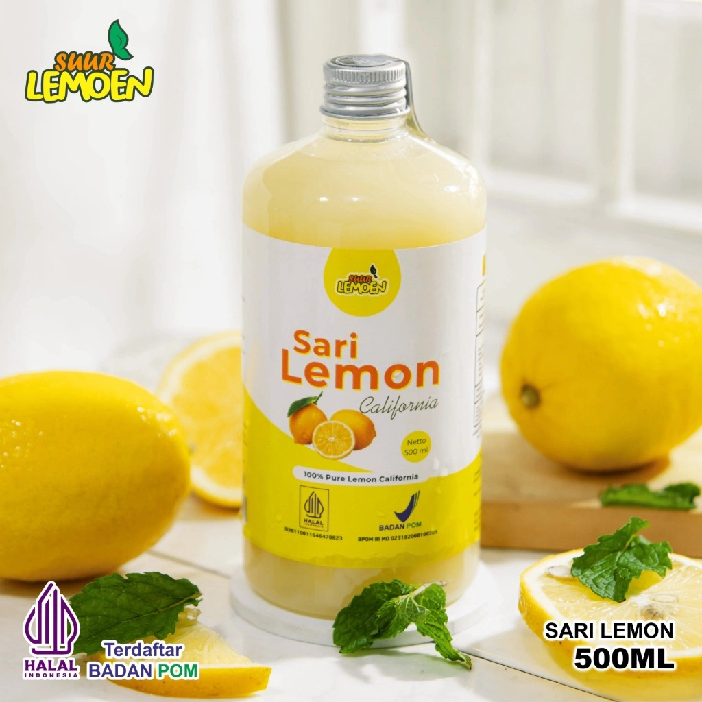 Suur Lemoen Sari Lemon California 250ml - 500ml Murni Asli