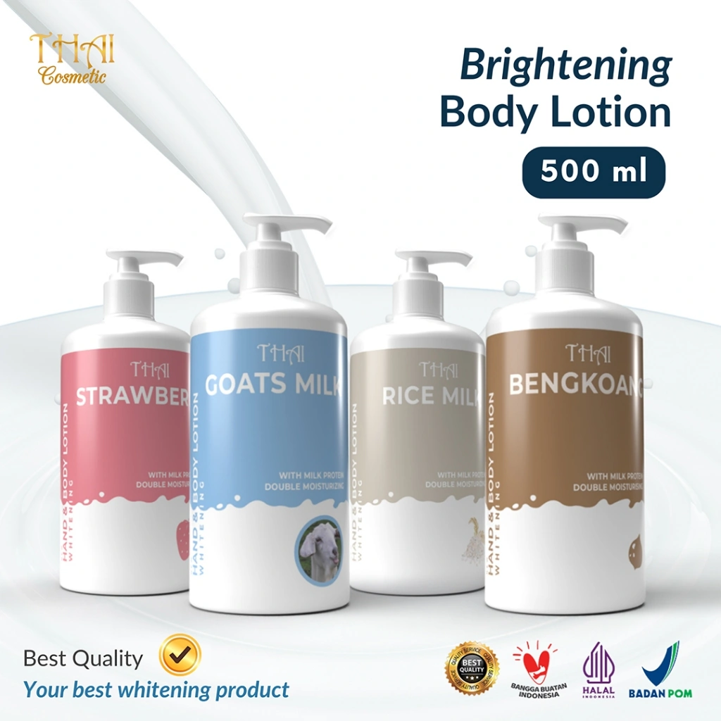 Thai Hand & Body Lotion 500ml - Pemutih & Pelembab Kulit