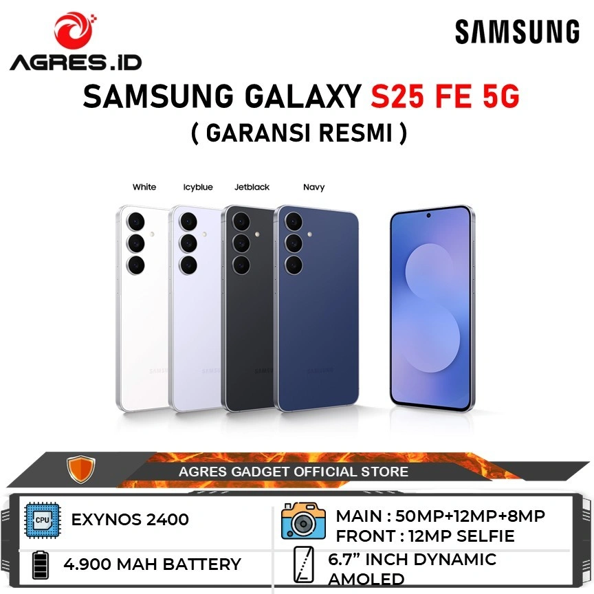 Samsung Galaxy S25 FE 8GB/256GB Garansi Resmi Samsung Indonesia