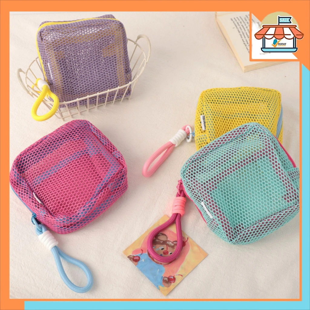 RSB TS702 Tofu Mesh Bag Pouch Tahu Tas Make Up Travel Y2K