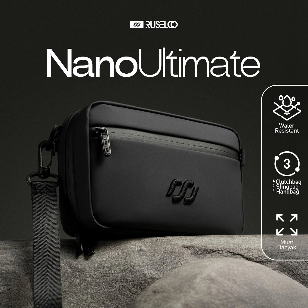 RUSEL CO - Handbag Nano Ultimate Exclusive Tas Pria Multifungsi Waterproof