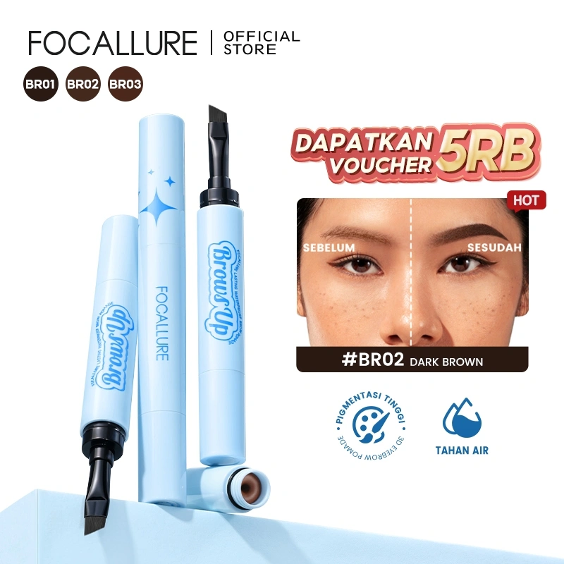 FOCALLURE Pro-stay 3D Eyebrow Cream Tahan lama 3 Warnas
